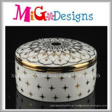 Preço barato moda moderna casa decorativa cerâmica caixa de jóias